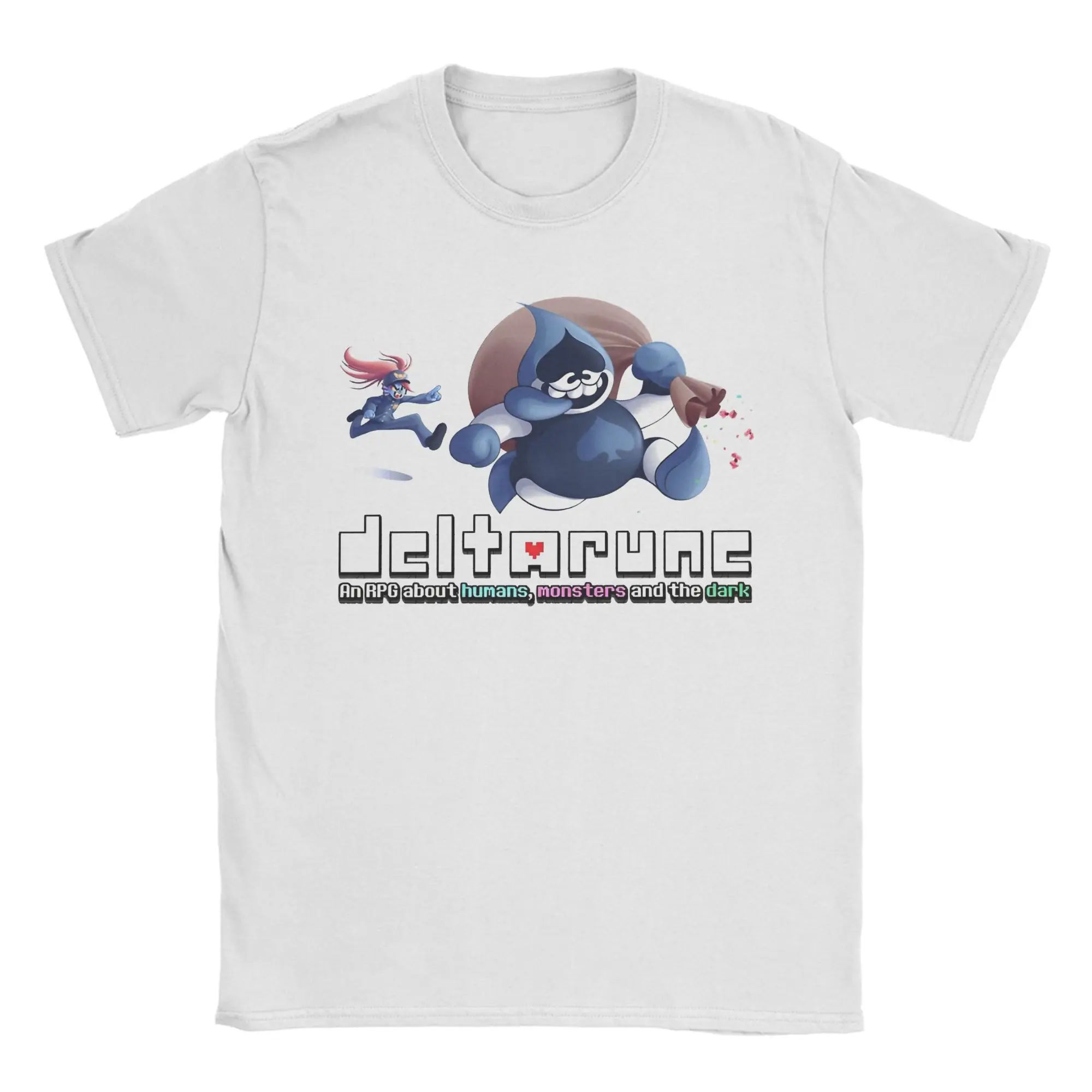 

Deltarune Lancer Graphic T Shirts Men Women Ralsei Kris Pure Cotton Tee Shirt Clothes