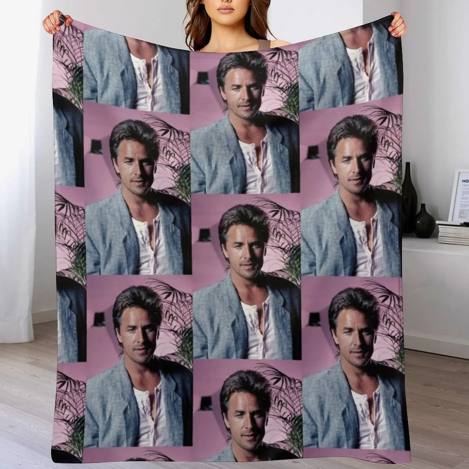 

Don Johnson MIAMI VICE Throw Blanket Lightweight Warm Blanket for Indoor Outdoor Use