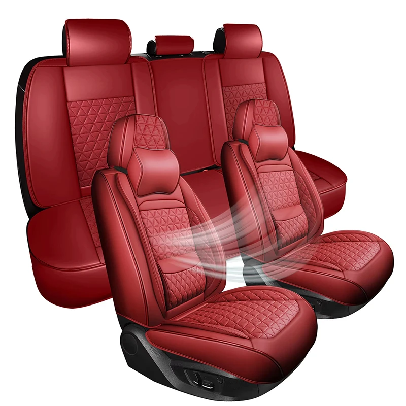 High Quality Thick Napa Leather 5 Seats Universal Car Seat Covers Fit Pickup Hilux Tundra Tacoma Ranger F150