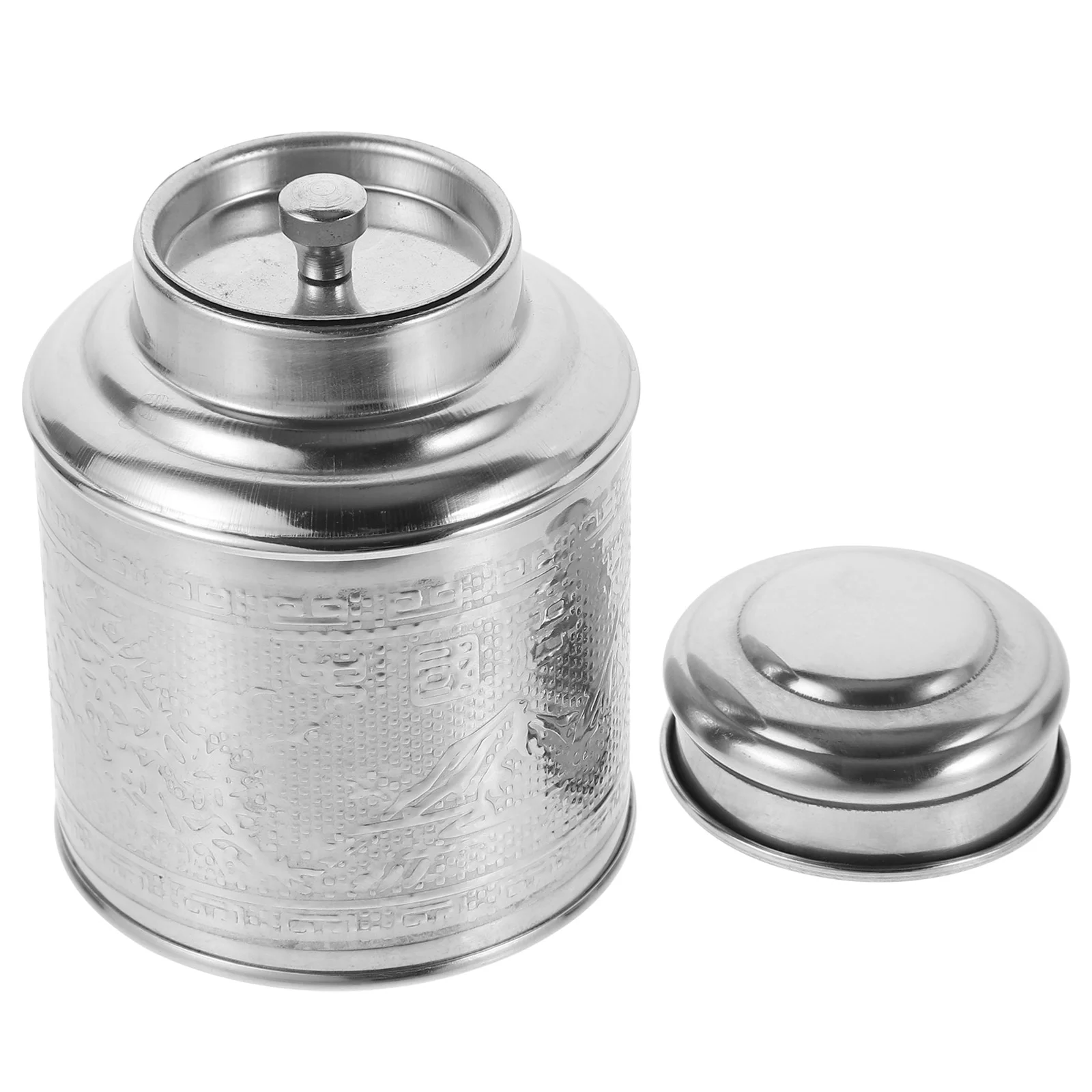 Tea Gift Container Jar Canister Kettle Kitchen Storage Stainless Steel Metal Miss Coffee Sugar Canisters