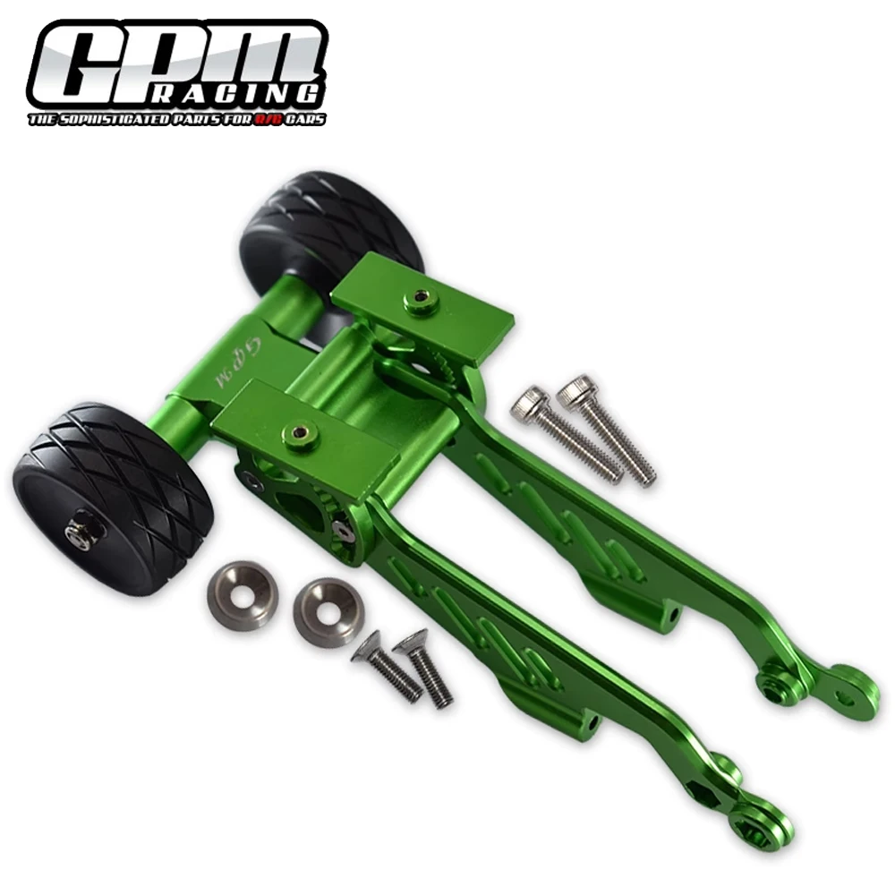 GPM Metal Rear Head-up Wheel Rear 5th Wheels Bar With Wing Mount AR320347 AR320366 for ARRMA 1/8 OUTCAST NOTORIOUS EXB 6S BLX