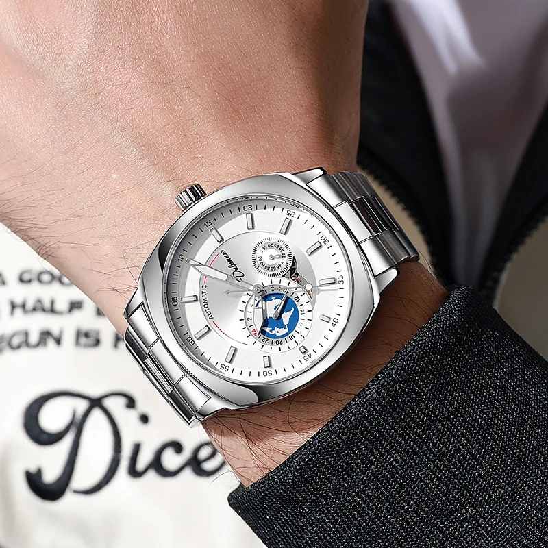 New Square-Shaped Men'S Automatic Mechanical Wristwatch Sporty And Stylish, A Luxury Men'S Watch, High-Quality Luxury Timepiece.