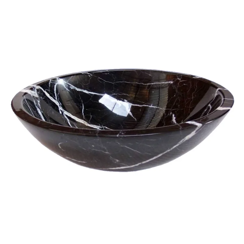 Marble countertop basin round rough stone washbasin overcounter washbasin basin can be customized