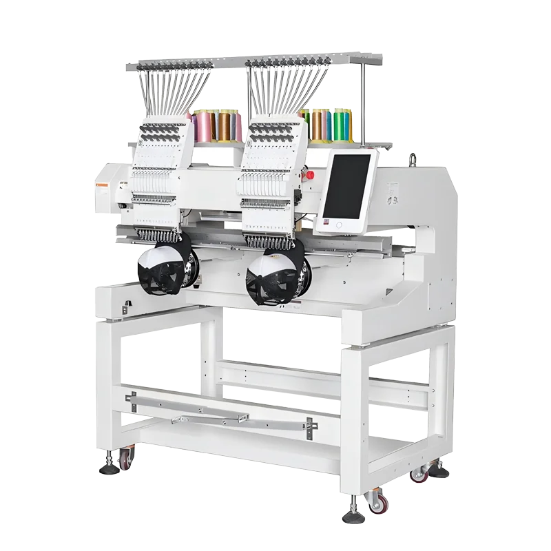 Automatic Embroidery Machine Computerized Multi Needle Commercial Sewing Machine for Custom Logo Cap Hat T-Shirt