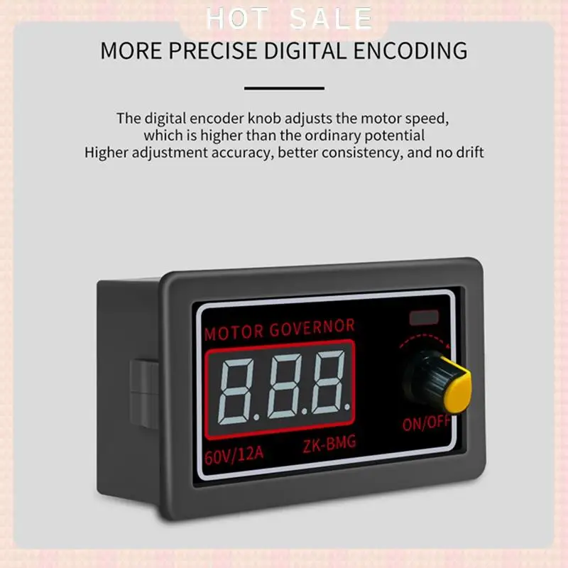 24-Hour Delivery PWM DC Motor Speed Controller Motor Fan Controller With Display Motor Controller 9-60V/12A /500W