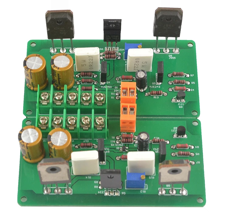 Assembled 2 pcs A30 Pure Class A High-current Mini HI-FI Amplifier Board (2 channle) 30W+30W