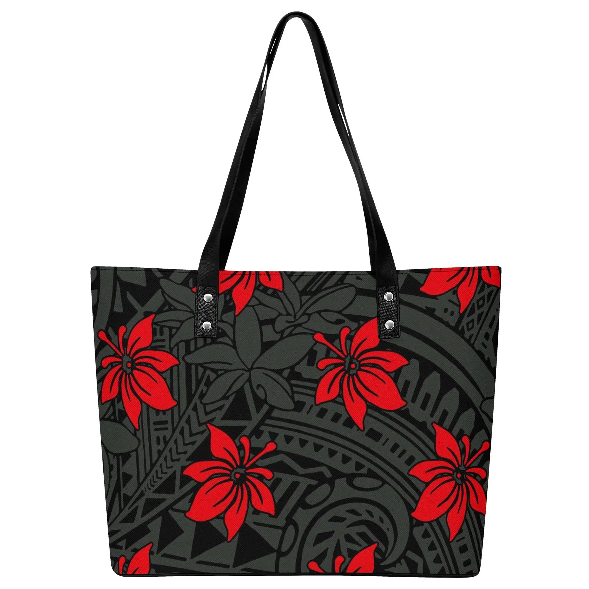 

Polynesian Personalised Storage Bag Women's Tote Travel Print Traditional Tribal Reusable Shoulder Bag Samoa Tribal Luxury Bag