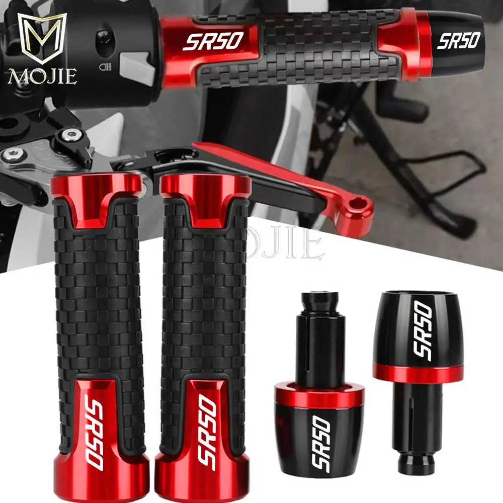 

7/8" 22mm Motorcycle Universal Handlebar Grips Handle Bar Ends For Aprilia SR50 SR50R SR 50 R Factor SR50MY 2014-2022 2023 2024