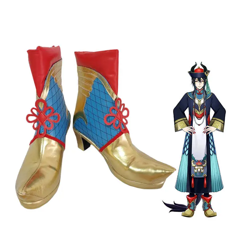 

Malleus Draconia Shoes Twisted Wonderland Cosplay Shoes Halloween Accessory Boots