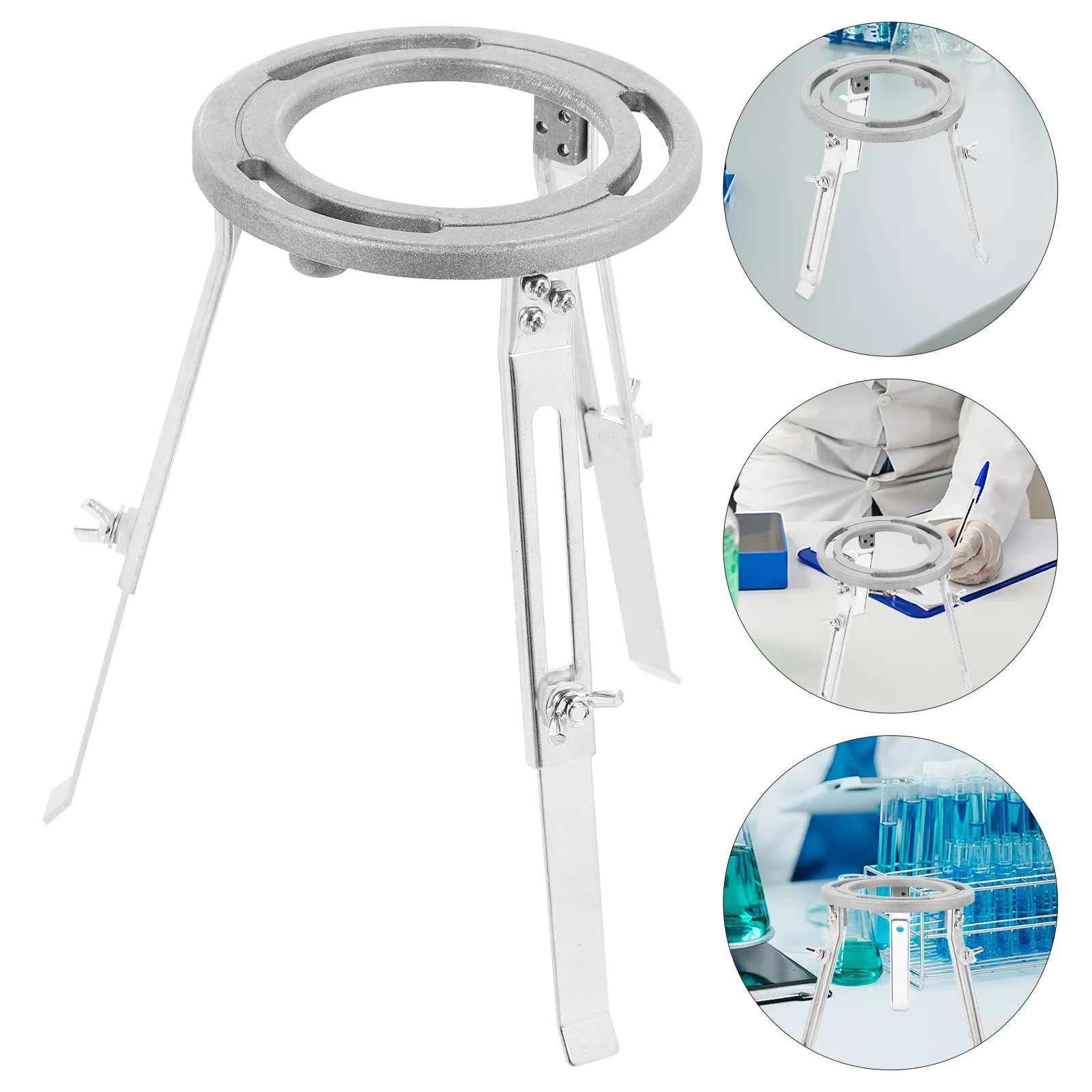 

Laboratory Tripod Chemistry Experiment Stand Liftable Experimental Aluminum Alloy