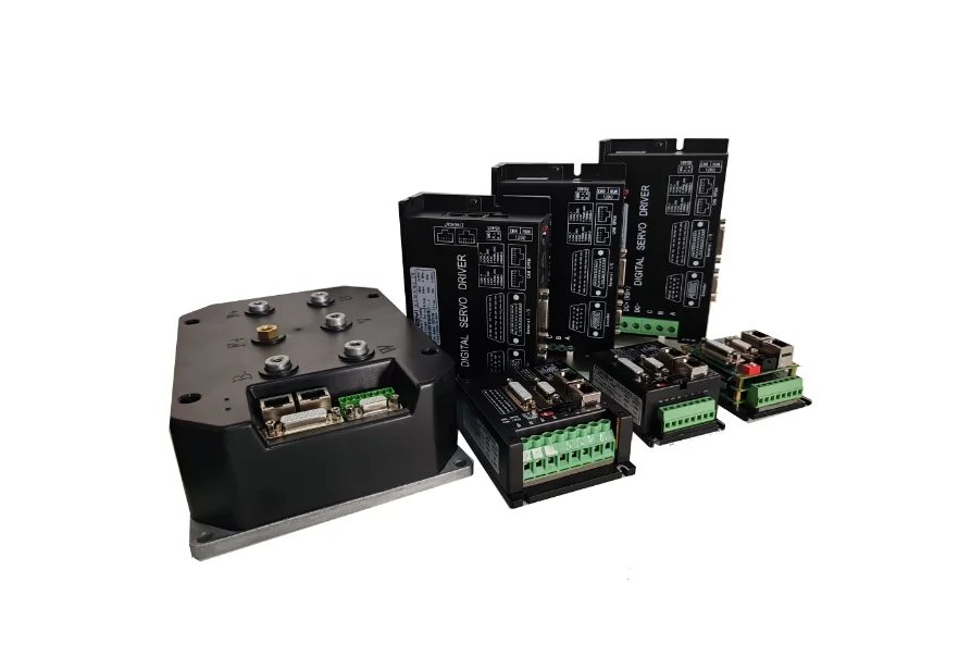 Driver servomotore industriale a bassa tensione AGV Motore in acciaio con azionamento CC Modbus CanOpen EtherCAT per magazzino di fabbrica