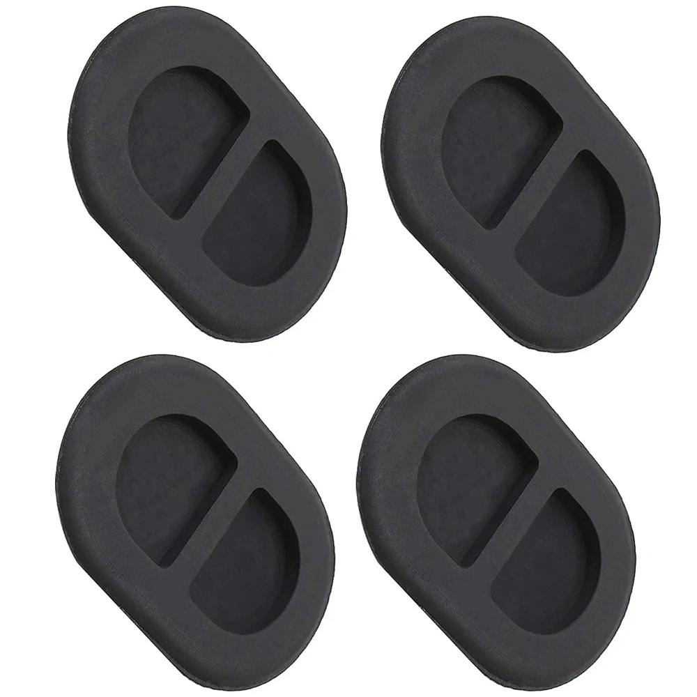 4Pcs Floor Pan Drain Plugs Car Floor Pan Plugs Drain Hole Covers Black 68194821AA For Jeep Wrangler JK JL 2007-2021