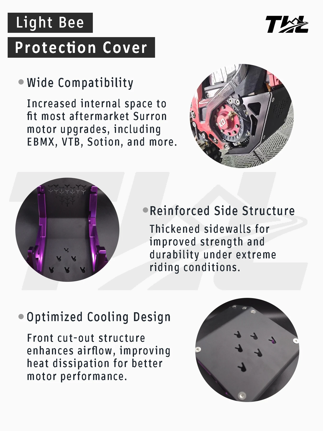 AliExpress NONE Upgrade CNC Engine Chassis Protection Cover Guard for Surron Light Bee Dirt Pit Bike Accessories Motor Guard Plate Skid Plate