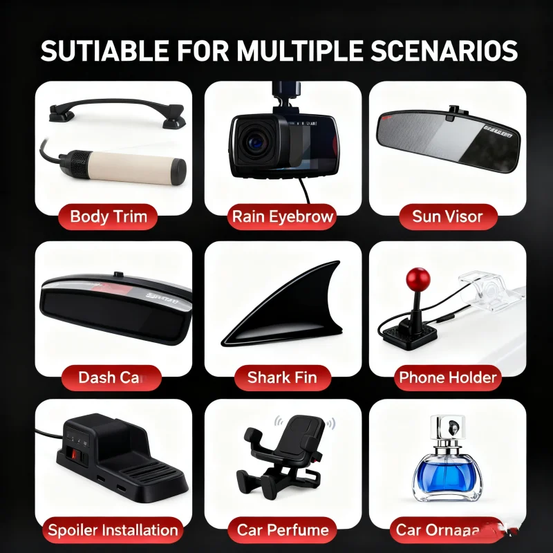 3M 5112 رشاقته قوي شريط لاصق على الوجهين غير أثر عالية اللزوجة ثابتة السيارات الذيل الجناح الشريط ارتفاع درجة الحرارة