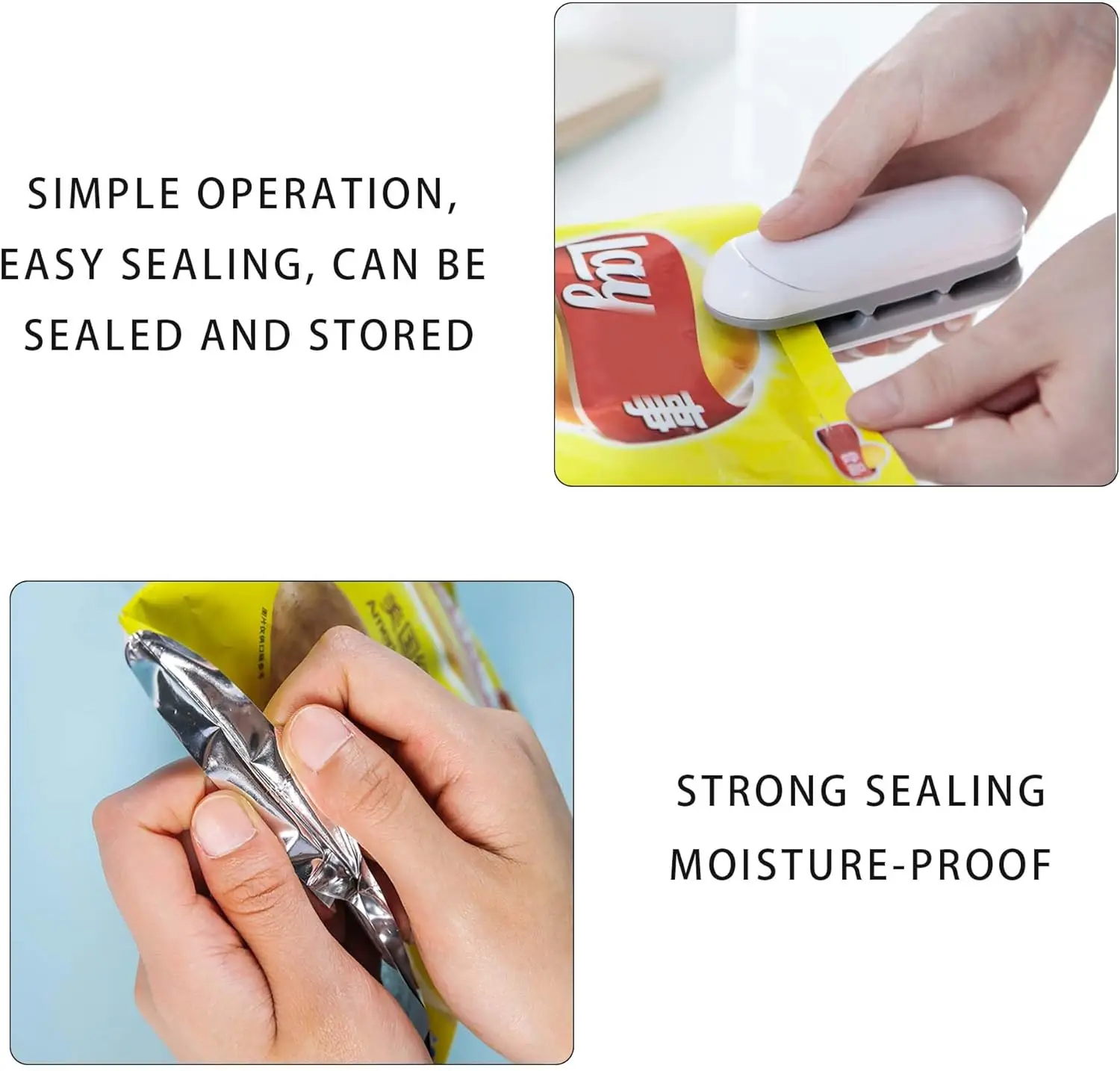 Мини-запайщик пакетов, портативный мини-упаковщик с подогревом пакетов, небольшие гаджеты для пластиковых пакетов, пакетов для закусок, еды