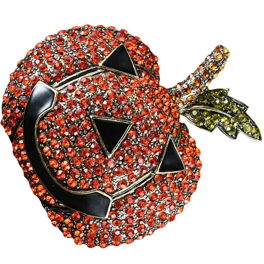 

Pumpkin Smile Brooch Pin for Women Men Kids Yellow Alloy Sweater Hat Scarf Decorative Vintage Brooch Pins Accessories