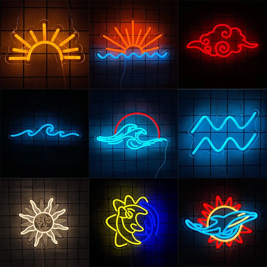 Candy Bar Neonschild Spanisch für Wanddekoration für Zimmer Henna Nachtlampe für Schlafzimmer Lichtname für Kindergarten Sonnenaufgang/Sonnenuntergang Zuhause