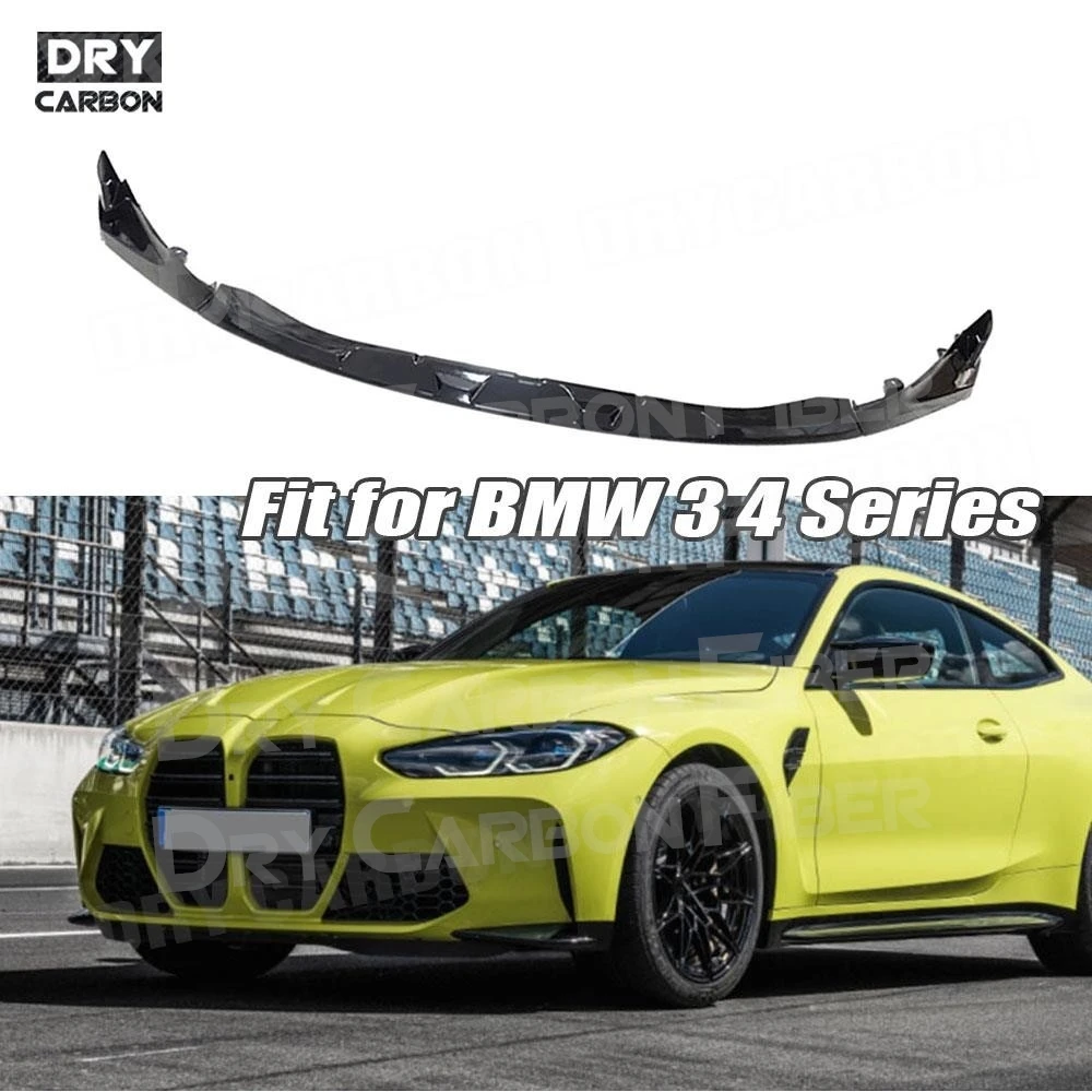 

ABS Material Car Body Kits Front Bumper Lip Spoiler Chin Accessories for BMW 3 4 Series G80 G82 G83 M3 M4 2021 +