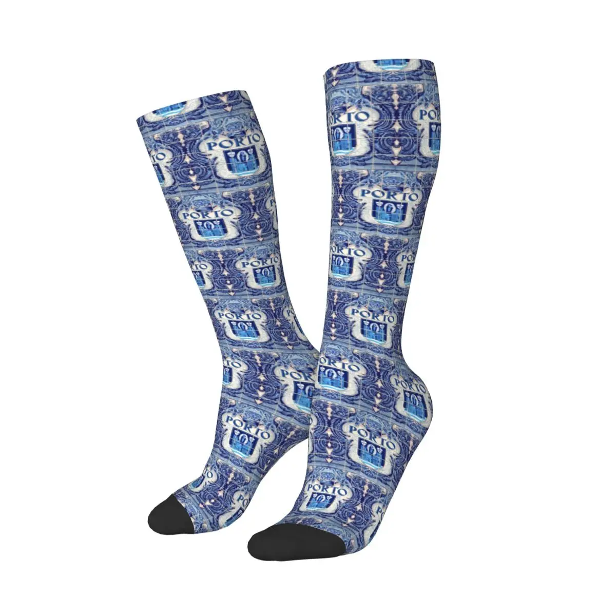 Portugal Porto Azulejo Azulejos Lapis Socks Harajuku Stockings All Season Long Socks Accessories for Man Woman Christmas Gifts