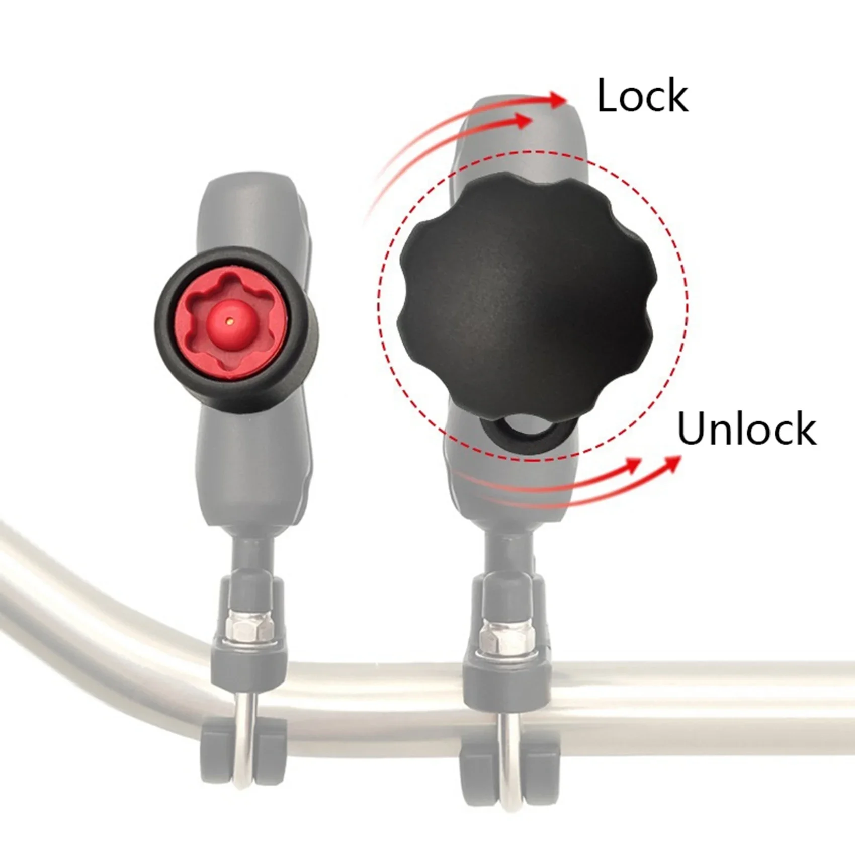 Pop High-Quality Anti Theft Stable Pin-Lock Security Knob Key For RAM Mount 1Inch Arm Socket Phone Holder