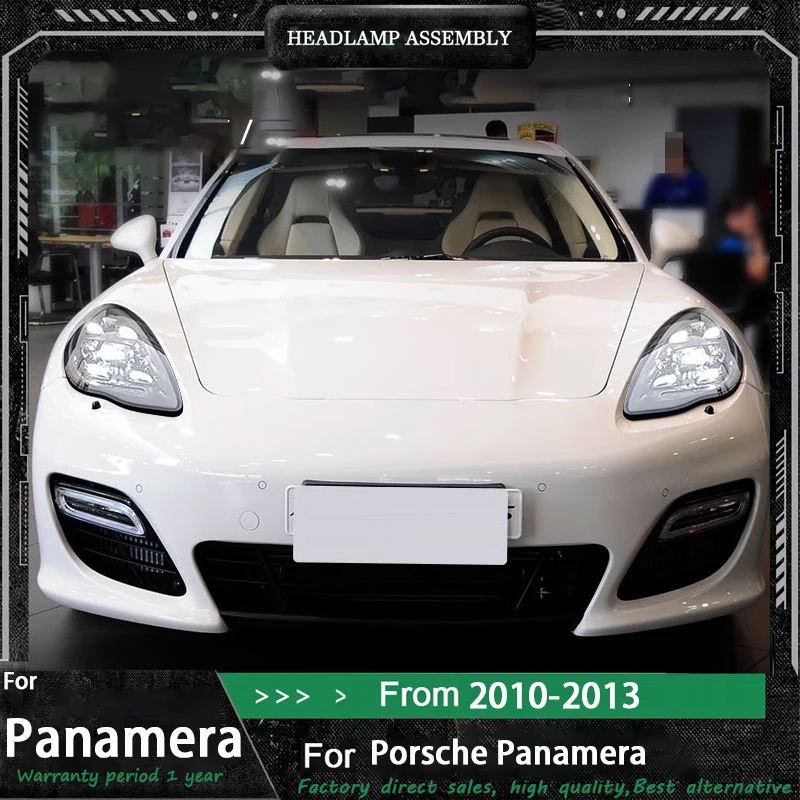 

Пара светодиодных фар, обновленная передняя светодиодная фара в сборе для Porsche Panamera 970 2010-2013, автомобильные аксессуары Plug and Play