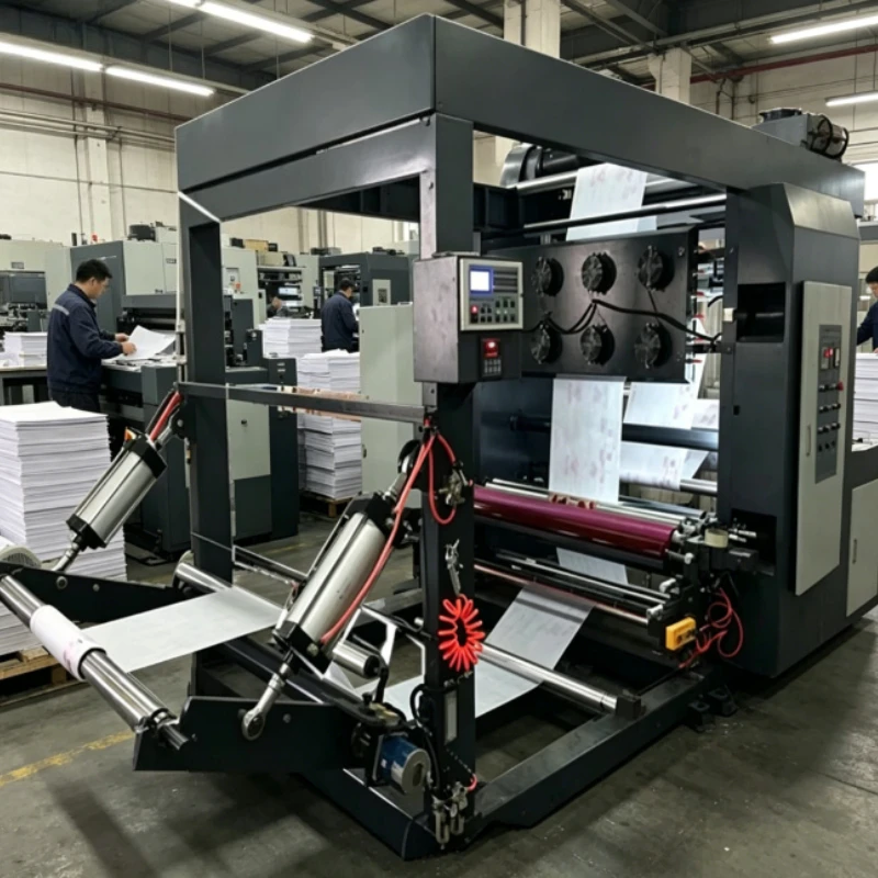 Customized 4 Color Automatic Flexographic Printing Machine Woven Paper Bag Flexo Printer for Labels Cards Letterpress Plate Type
