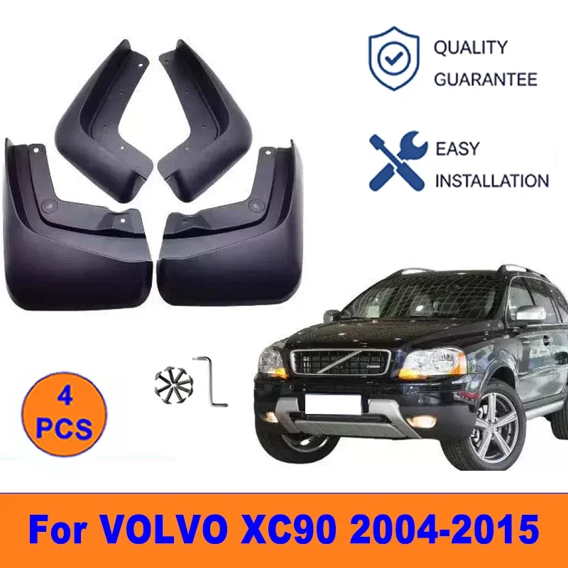 

4Pcs Mud Flaps For VOLVO XC90 2004-2015 - Splash Guards Front & Rear Wheel Fender Mudguards Car Exterior Protection Accessories