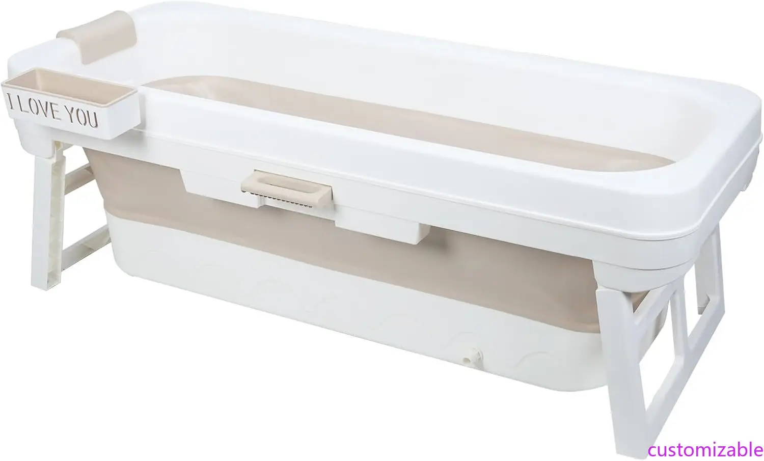 

Portable Freestanding Collapsible Bathtub - Family Shower Stall Tub for Home Use