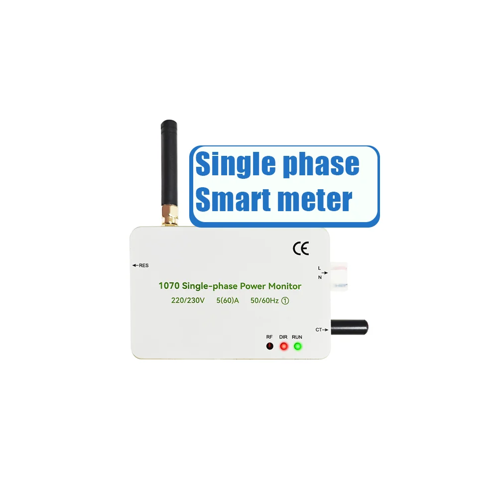 Single Phase Wireless Smart Power Meter for Micro Inverter Energy Meter for   Smart Home for Balcony Solar System