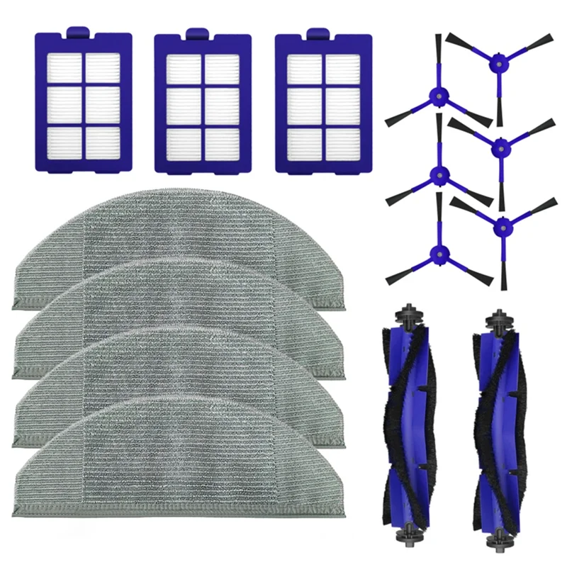 Remplacement de filtre Hepa de tissu de vadrouille de brosse latérale principale pour l'aspirateur hybride Eufy Robovac X8-A58E
