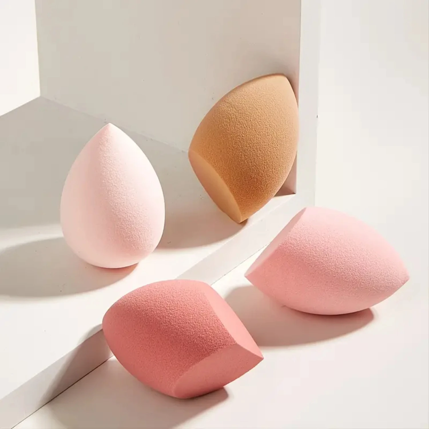 Makeup Sponge Set for Foundation, Creams, Powders - Latex Free Wet & Dry Egg