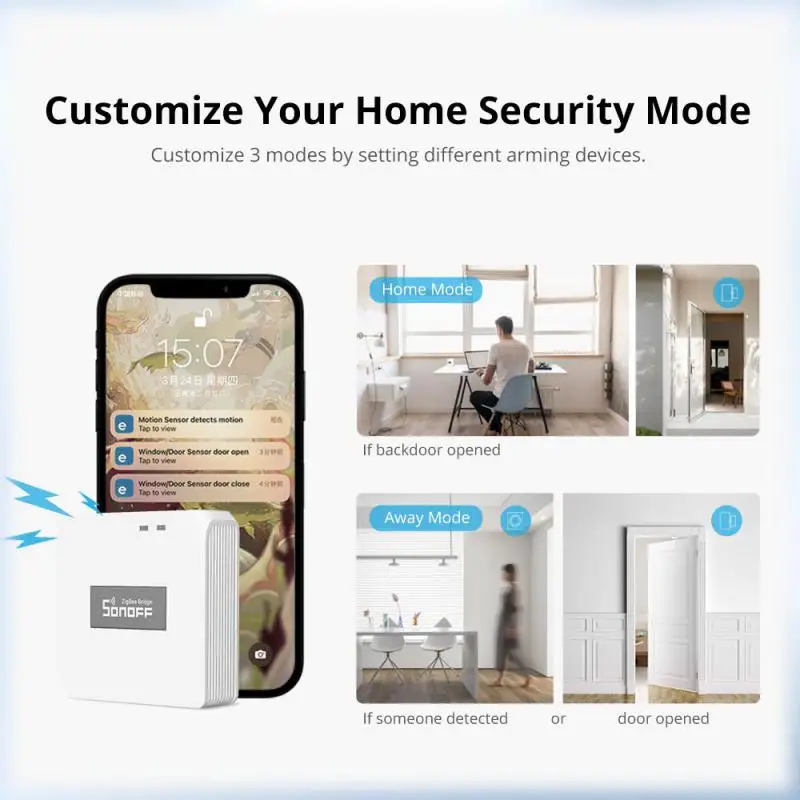 SONOFF ZBBridge Pro Smart Zigbee Bridge Zigbee Getaway Wireless Remote Controller Smart Home Bridge Works With Alexa Google Home