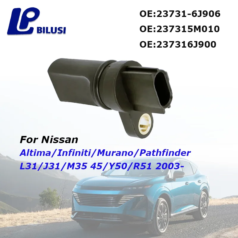

Bilusi Left & Right Camshaft Position Sensor for Nissan Altima Murano INFINITI FX35 G35 23731-6J905 23731-6J906 23731-6J90B