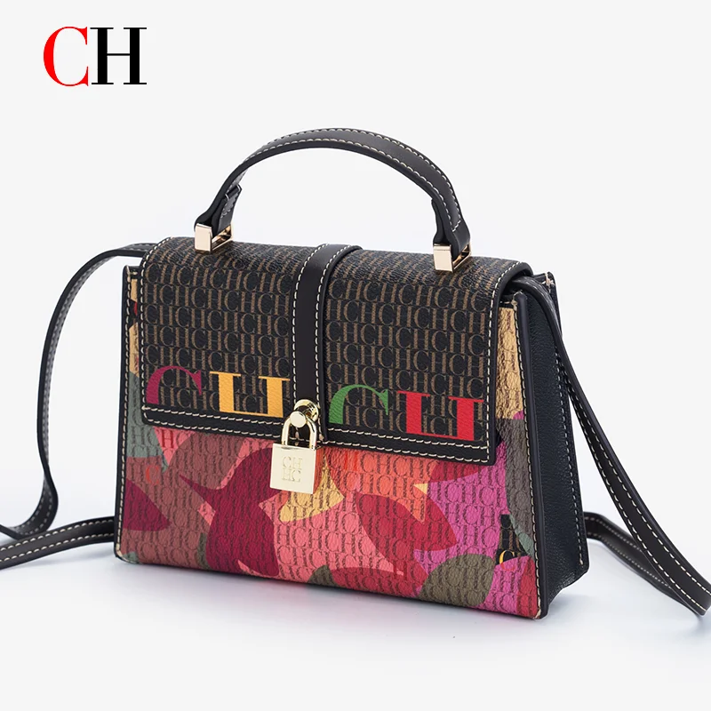 ch-monogram-print-women's-handbag-with-lock-top-handle-crossbody-shoulder-bag-luxury-style-flap-purse
