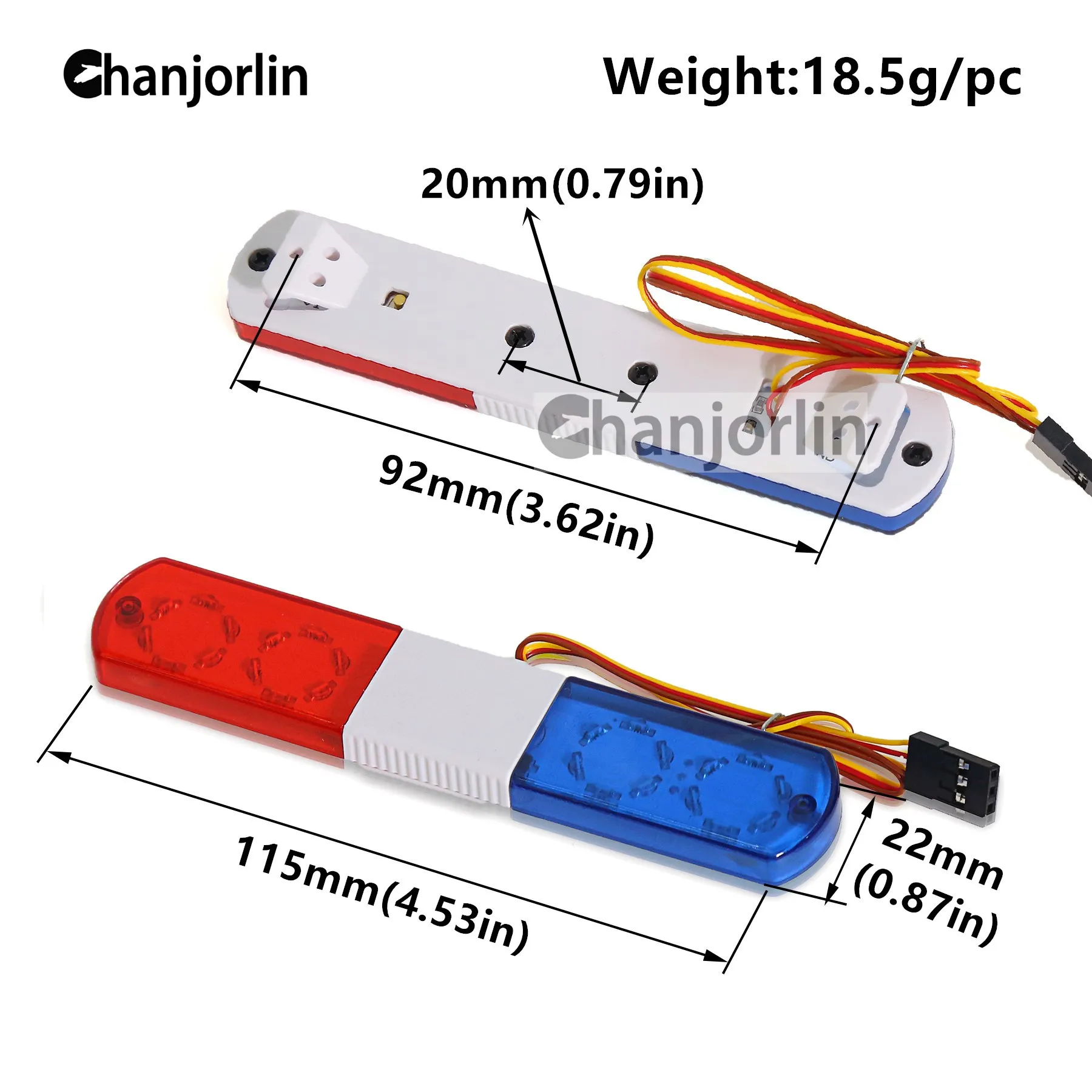 1:8 1:10 RCカー Axial HSP HPI キョウショウ タミヤ SCX10 D90 アップグレードパーツ用 ポリス フラッシュ LEDライト 警報灯 アクセサリー