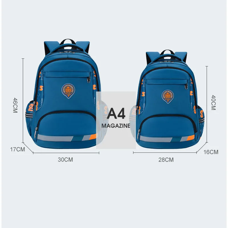 Tas Sekolah Dasar Korea Ransel Anak-anak Tahan Air 6-14 Tahun Anak Laki-laki Ransel Ringan Ruang Besar