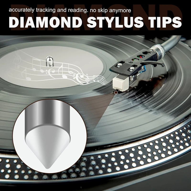 【NEU】 2 Stück Plattenspieler-Nadel-Ersatz für ATN3600L Plattenspieler-Eingabestift, kompatibel mit AT-LP60XBT-USB Vinyl-Plattenspieler