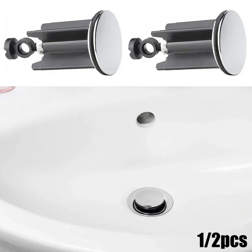 Wash Basin Plug Universal Copper Cover Sink Bathroom Pop-Up Plug Replacement Drain Plug For Available Wash Basins