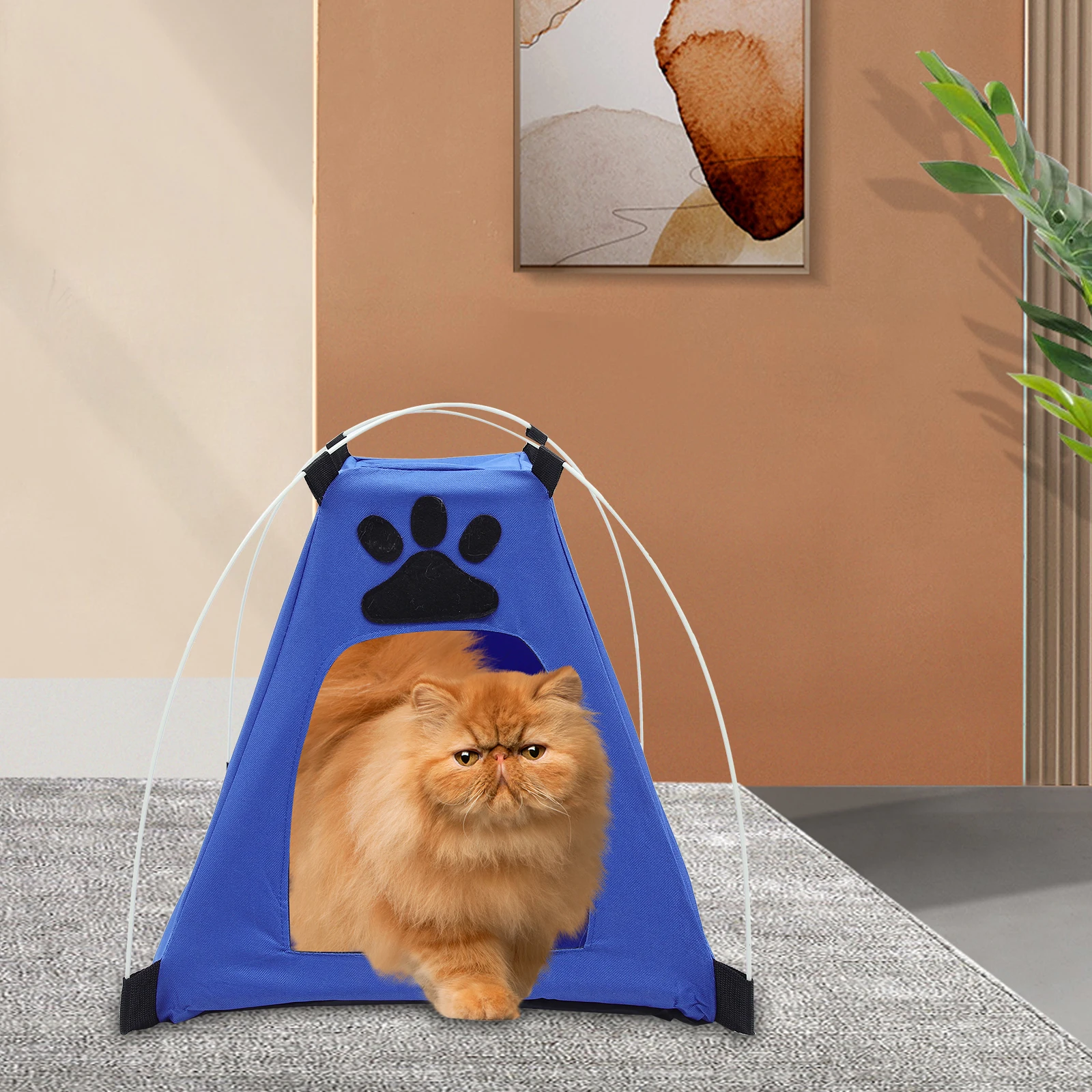 

Cooling Pet Tent Nest Breathable Detachable Dog House 600D Oxford Cloth Easy Clean Space Saving Comfortable Summer for Small