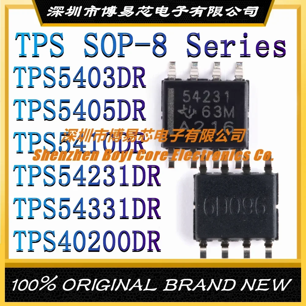 

TPS5403DR TPS5405DR TPS5410DR TPS54231DR TPS54331DR TPS40200DR -8 New Original Genuine