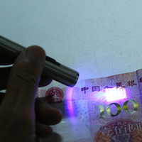 Mini Banknote Detector Lamp Lightweight Stainless Steel Scorpion Catch Lamp Anti-fall White Purple Light for Medical Instruments
