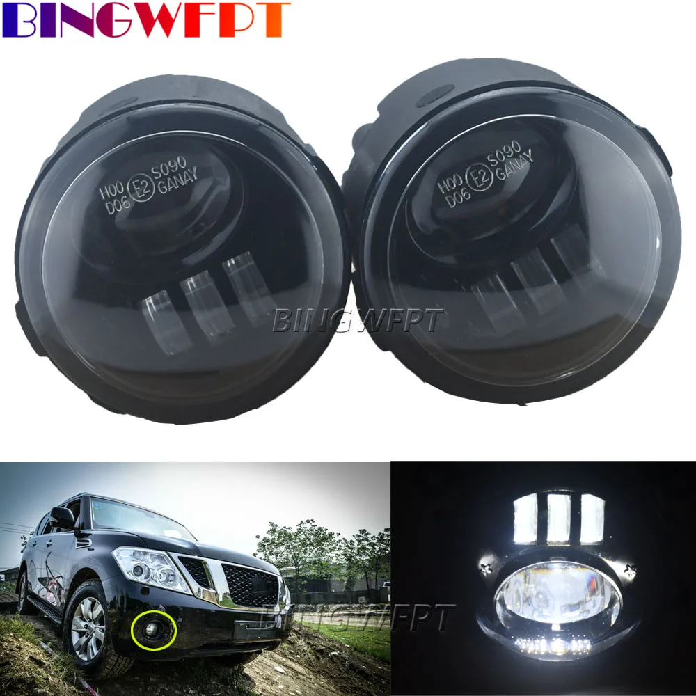 

Fast Delivery 2X Fog Lights Headlight For Nissan Patrol III (Y62) 5.6 Closed Off-Road Vehicle 2010- LED White Yellow Fog Lamps