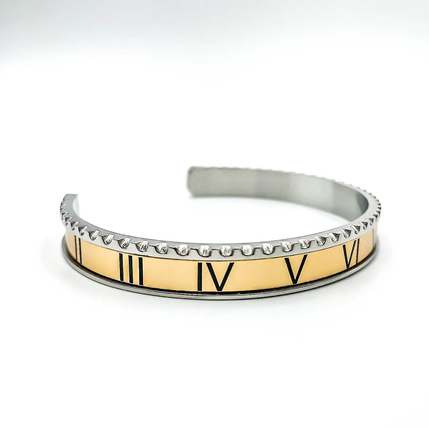 men bracelet roman Numeral Open Bangles Men's Cuff Bracelet Couple Charm Trendy Jewelry Gift