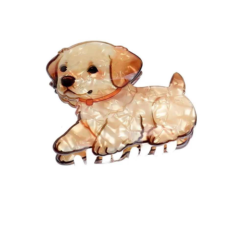 

Portable Korean Style Cute Puppy Claw Clip Printed Dog Cartoon Kawaii Headdress Fashion Funny Girls Hair Clip Party