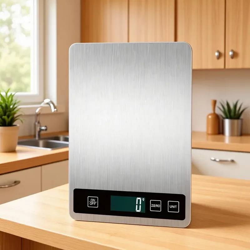 for Stainless Steel Kitchen Scale 15kg Rechargeable Small Electronic Food Scale 1g Precision Baking Gram Weighing Table Scale