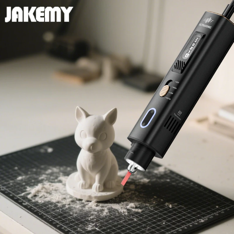 JAKEMY Portable 35W 2A Electric 40kHz Ultrasonic Cutter Polisher Professional Grade 1 Year Warranty DIY Handcraft Plaster Polish
