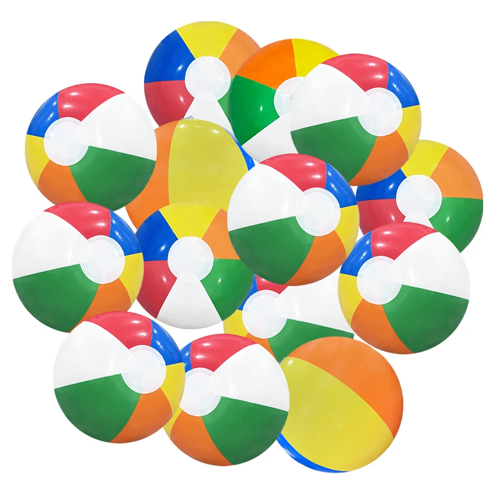 Ballon de plage gonflable coloré, 6 pièces, ballons de jeu d'eau pour piscine, Sports de plage, balle de douche, jouets amusants pour enfants