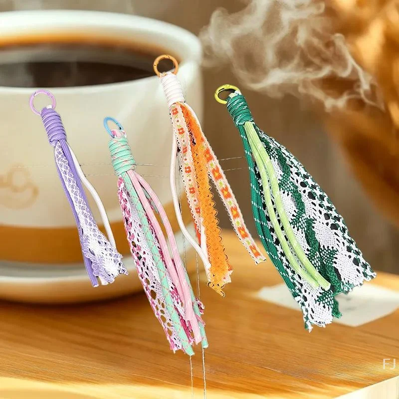 [YU] Kreative Spitze Quaste Schlüsselbund Ornament Diy Tasche Telefon Dekoration Schmuck Erkenntnisse Zubehör Dekoration Handwerk