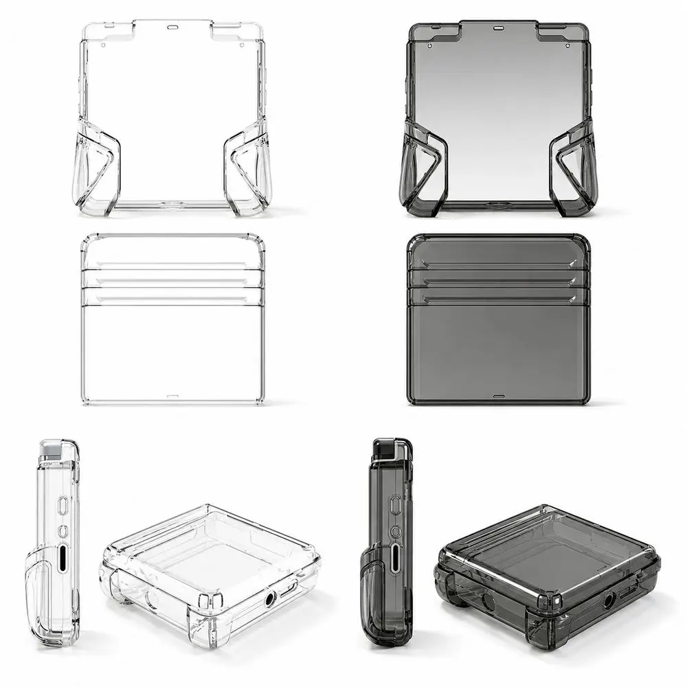 TPU Game Console Case Translucent Black Transparent Protective Console Shell Precise Cutouts Form-Fitted Structure