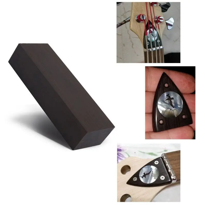 

Black Ebony Board, Ebony Lumber DIY Tool Handle Scales Blank Wooden Material for Musical Instrument Accessories Making